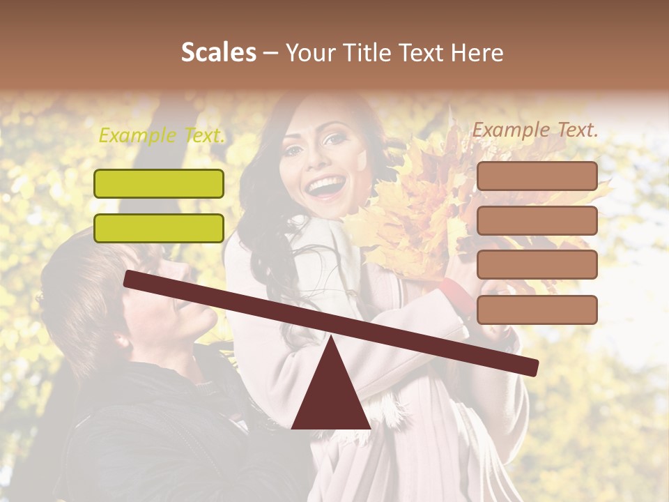 Fall Girlfriend Nature PowerPoint Template
