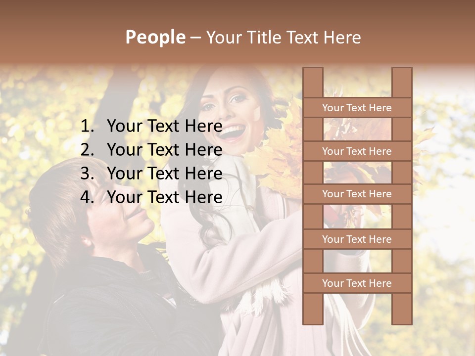 Fall Girlfriend Nature PowerPoint Template