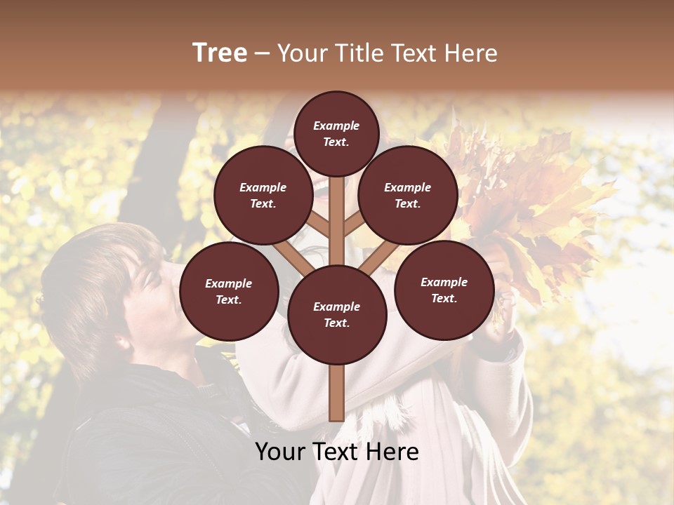 Fall Girlfriend Nature PowerPoint Template