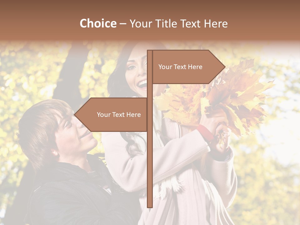 Fall Girlfriend Nature PowerPoint Template