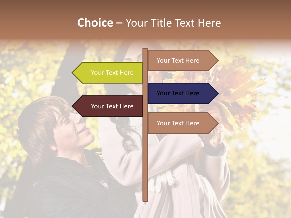 Fall Girlfriend Nature PowerPoint Template
