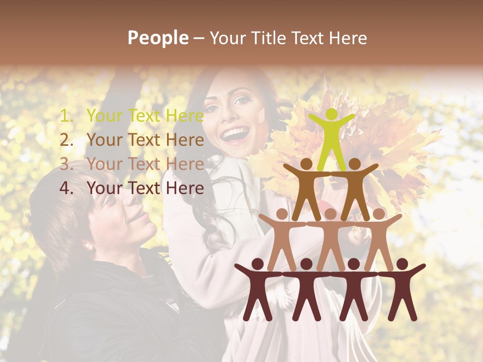 Fall Girlfriend Nature PowerPoint Template