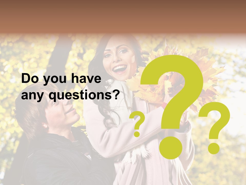 Fall Girlfriend Nature PowerPoint Template