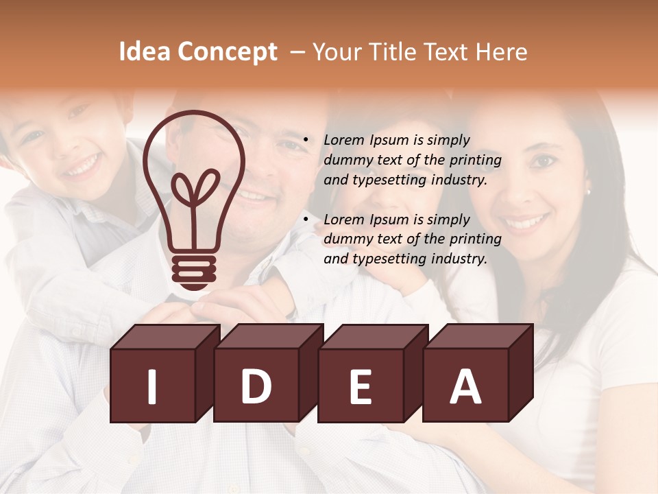 Happiness Parenting Fun PowerPoint Template