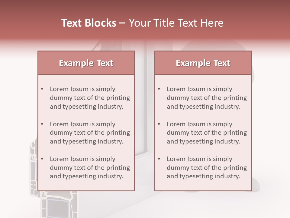 Separation Home Plastic PowerPoint Template