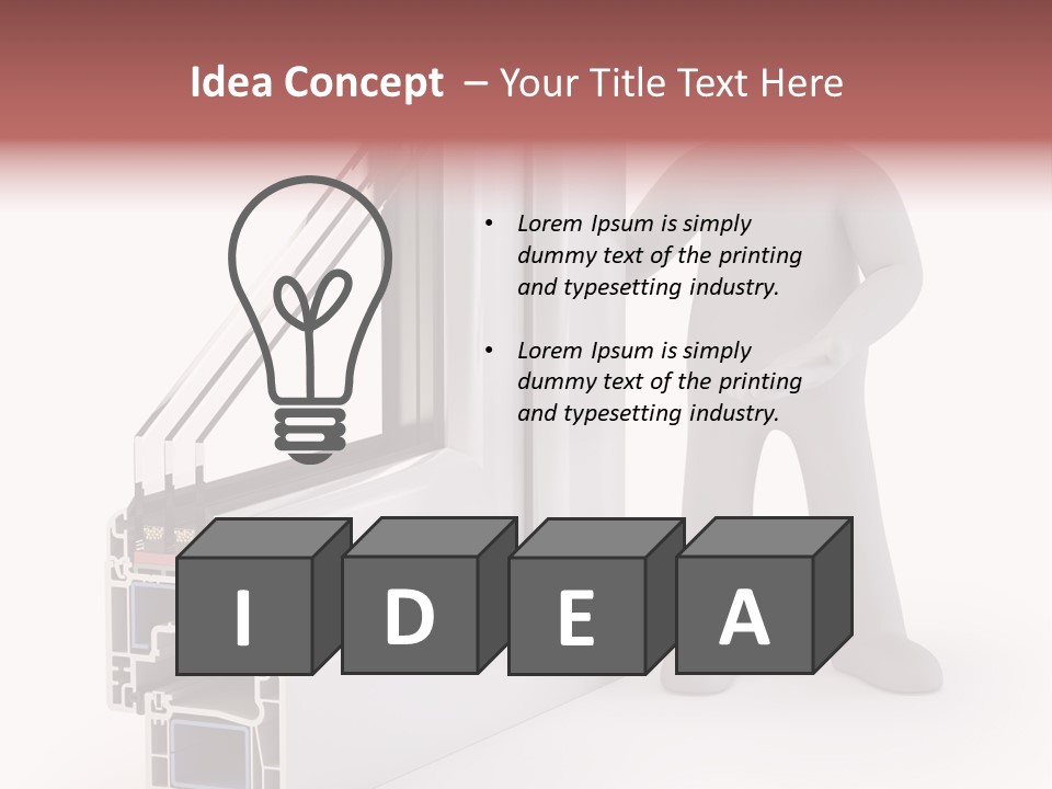 Separation Home Plastic PowerPoint Template