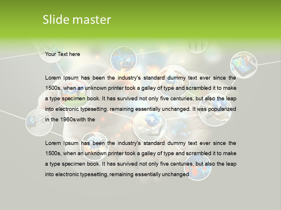 Start Business Touch PowerPoint Template