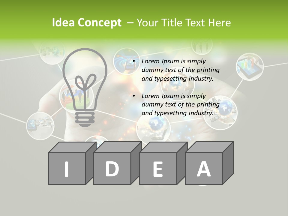 Start Business Touch PowerPoint Template