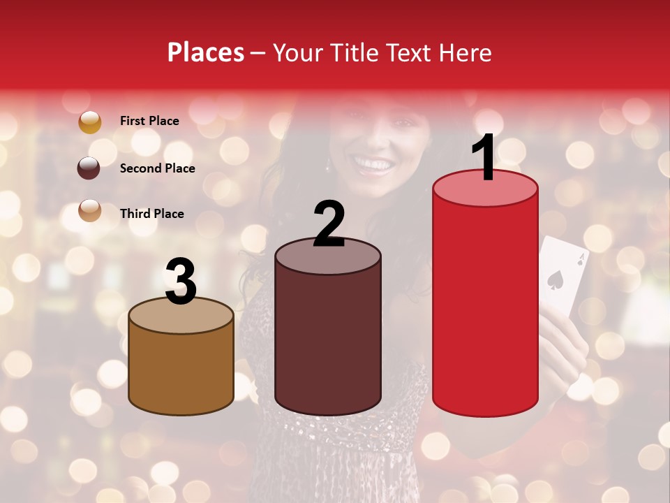 Royal Red Lady PowerPoint Template