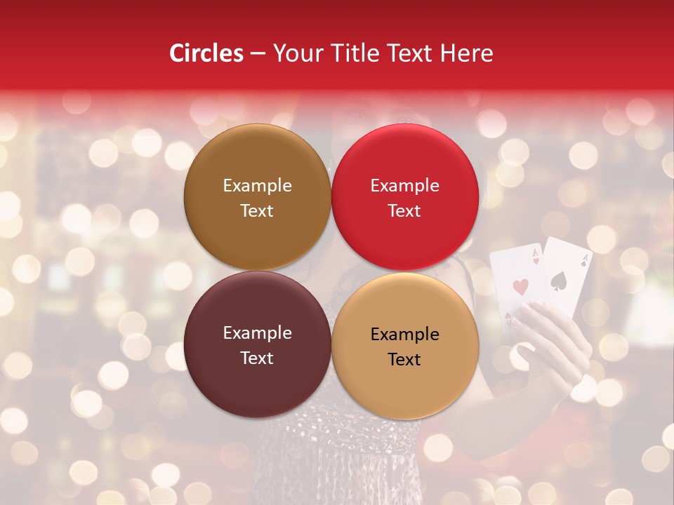 Royal Red Lady PowerPoint Template