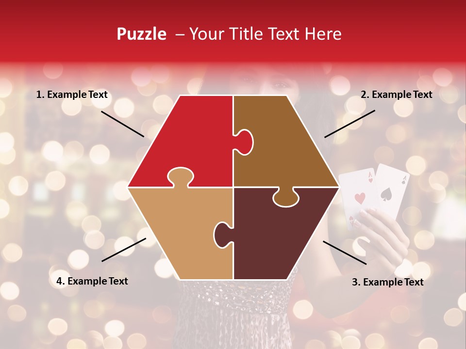 Royal Red Lady PowerPoint Template