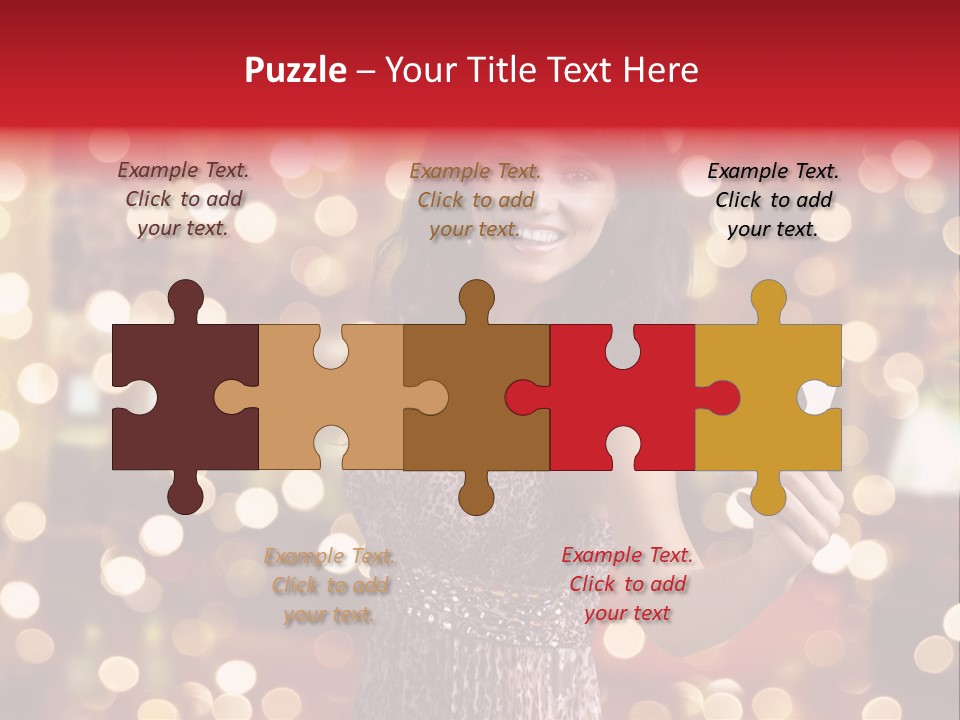 Royal Red Lady PowerPoint Template