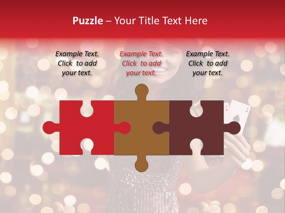 Royal Red Lady PowerPoint Template