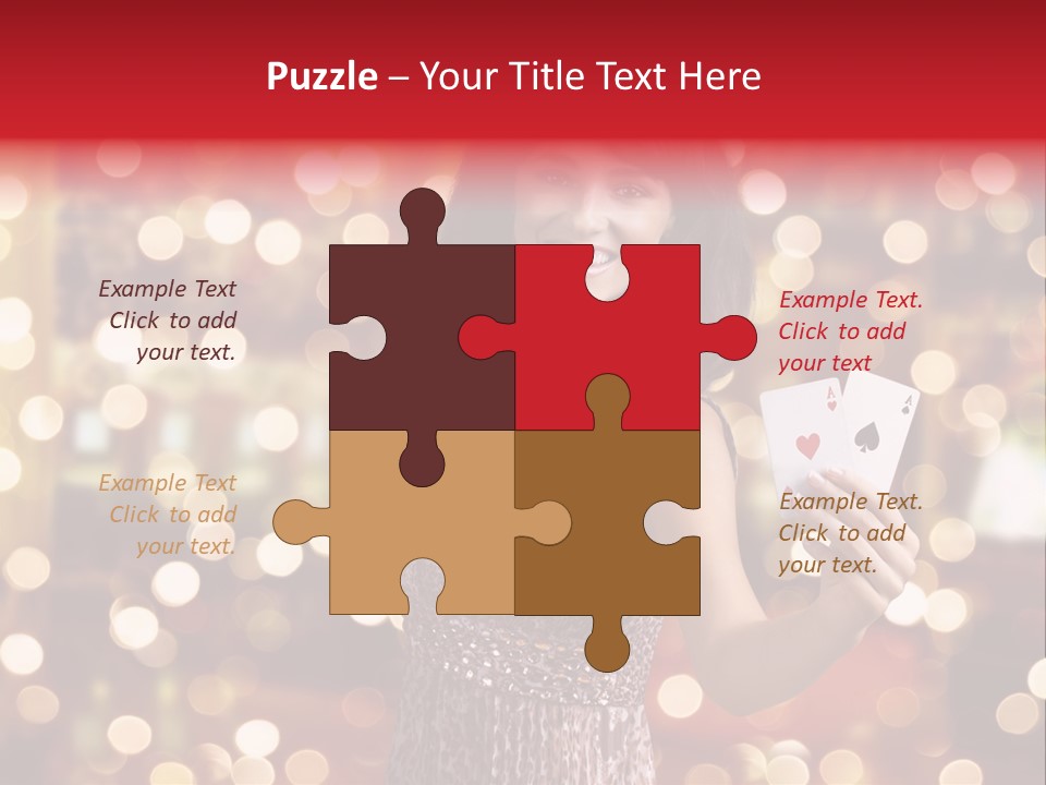 Royal Red Lady PowerPoint Template