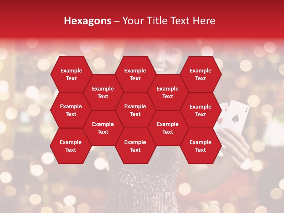 Royal Red Lady PowerPoint Template