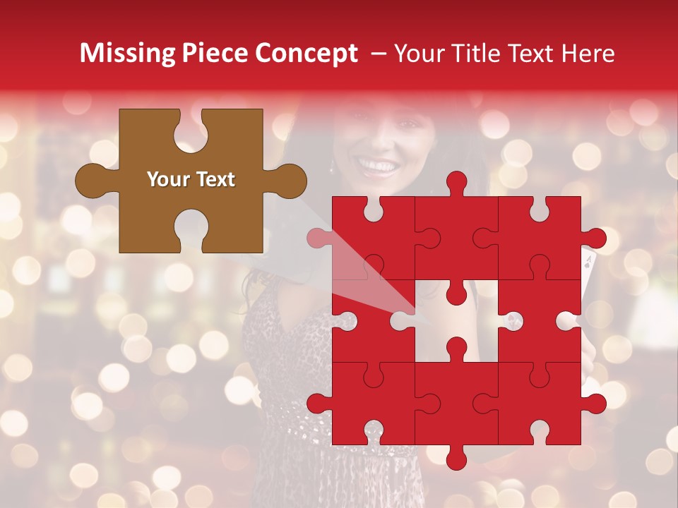 Royal Red Lady PowerPoint Template