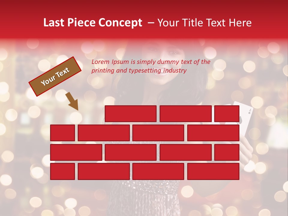 Royal Red Lady PowerPoint Template