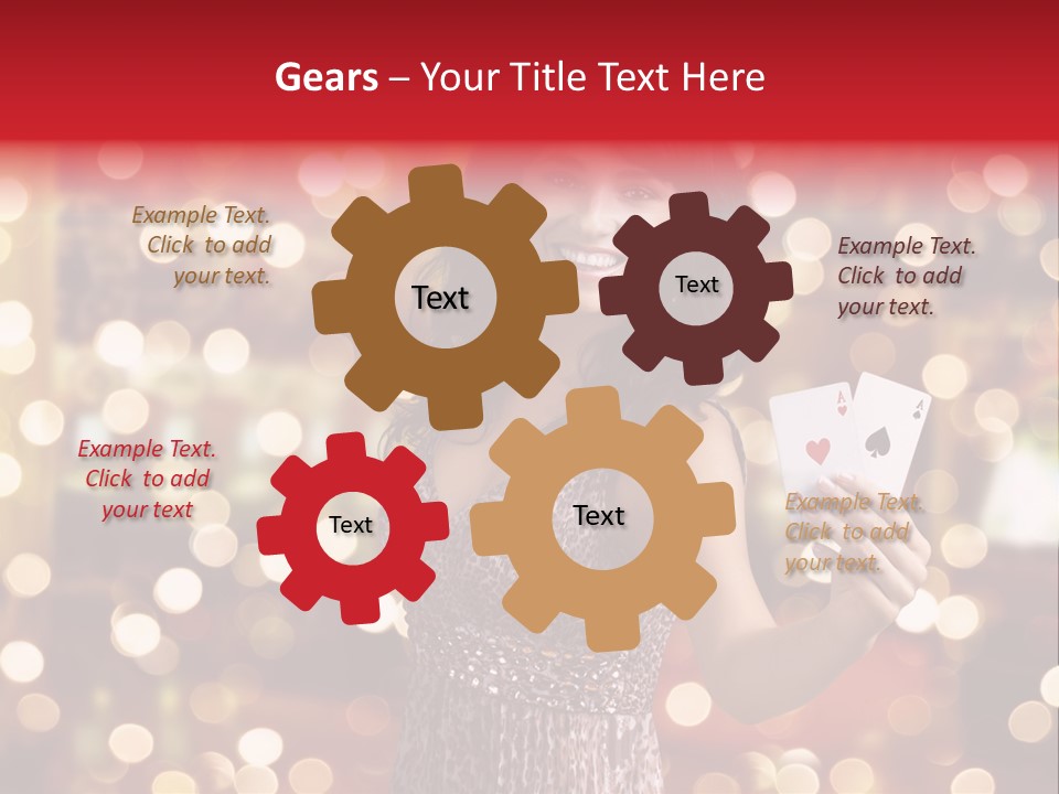 Royal Red Lady PowerPoint Template