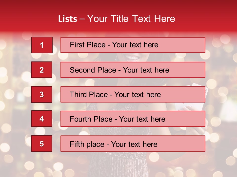 Royal Red Lady PowerPoint Template