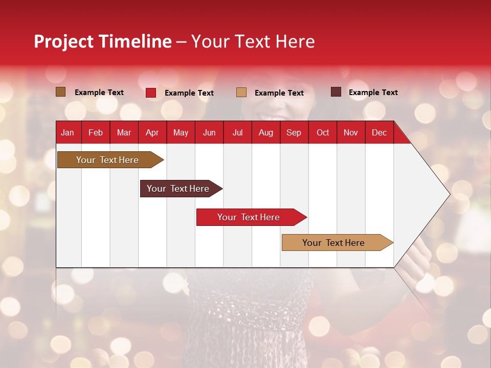Royal Red Lady PowerPoint Template