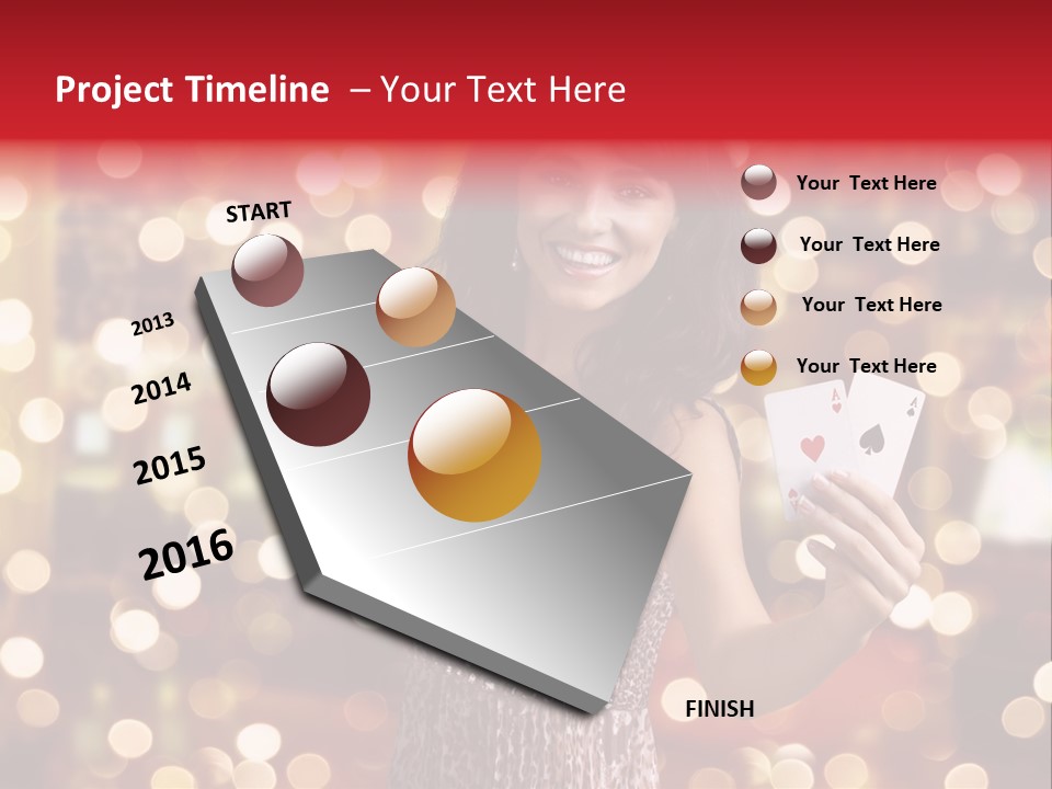 Royal Red Lady PowerPoint Template