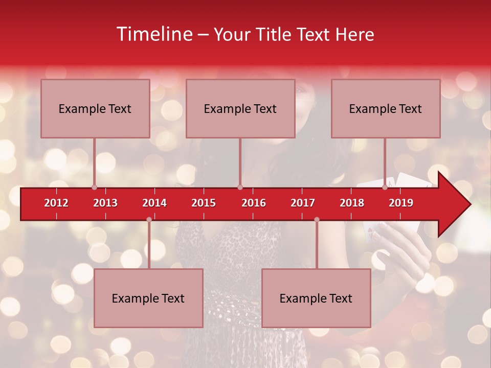 Royal Red Lady PowerPoint Template