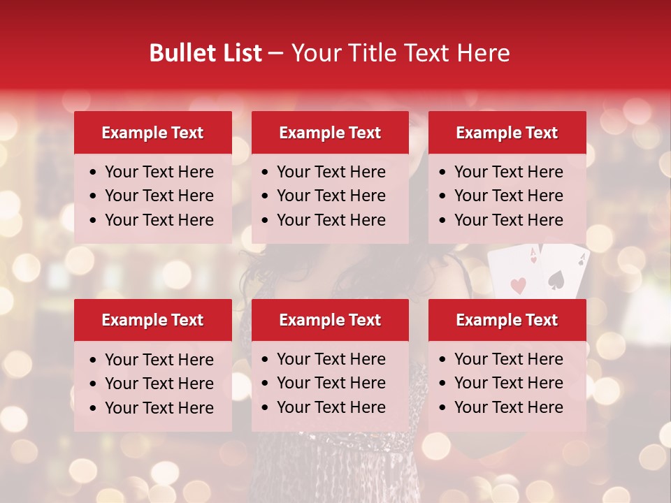 Royal Red Lady PowerPoint Template