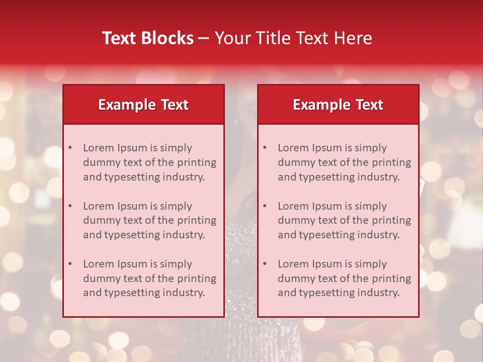 Royal Red Lady PowerPoint Template