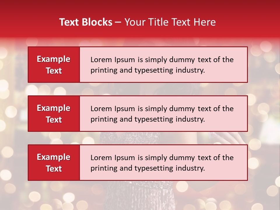 Royal Red Lady PowerPoint Template