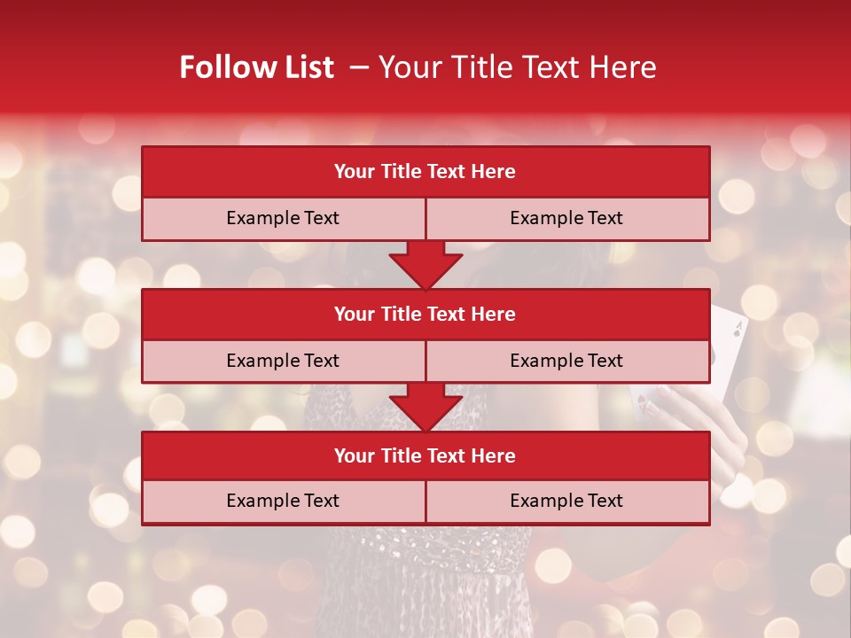 Royal Red Lady PowerPoint Template