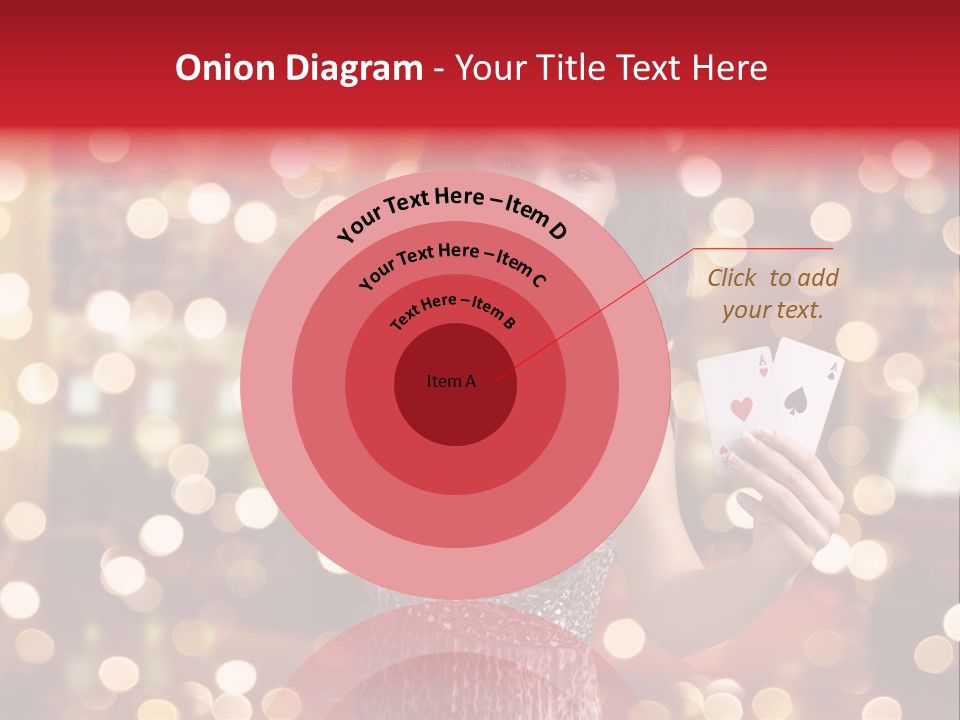 Royal Red Lady PowerPoint Template