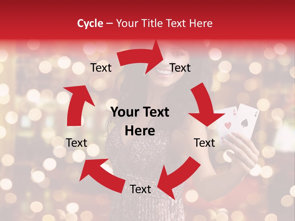 Royal Red Lady PowerPoint Template