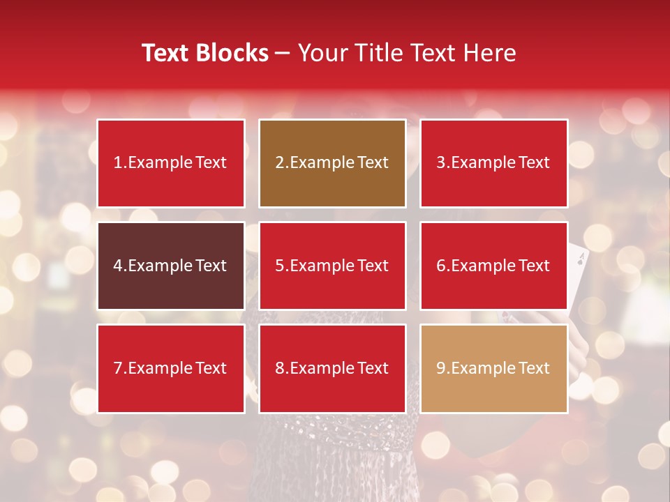 Royal Red Lady PowerPoint Template