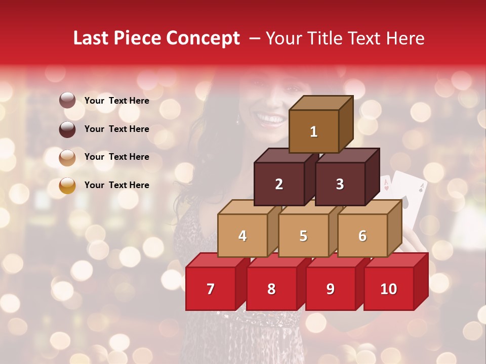 Royal Red Lady PowerPoint Template