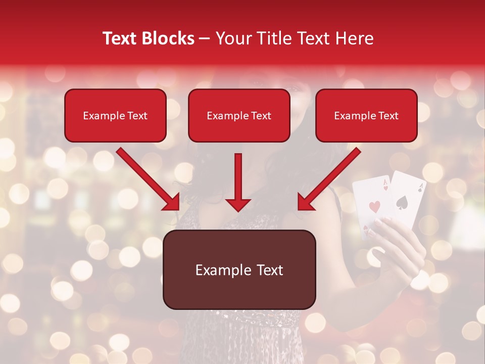 Royal Red Lady PowerPoint Template