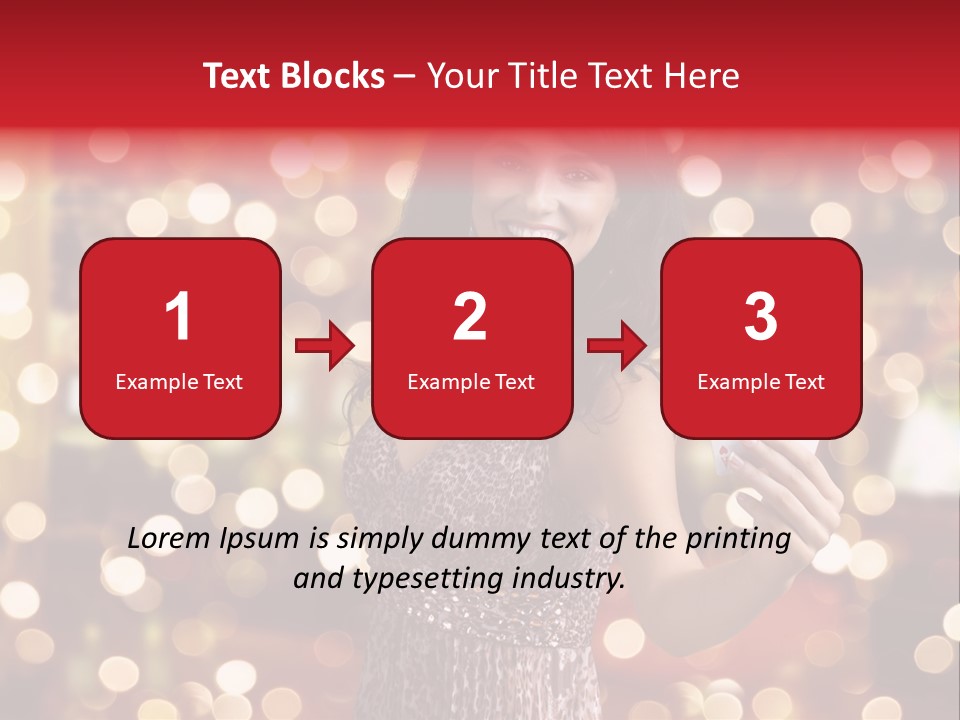 Royal Red Lady PowerPoint Template