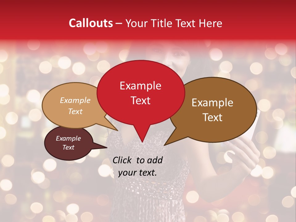 Royal Red Lady PowerPoint Template