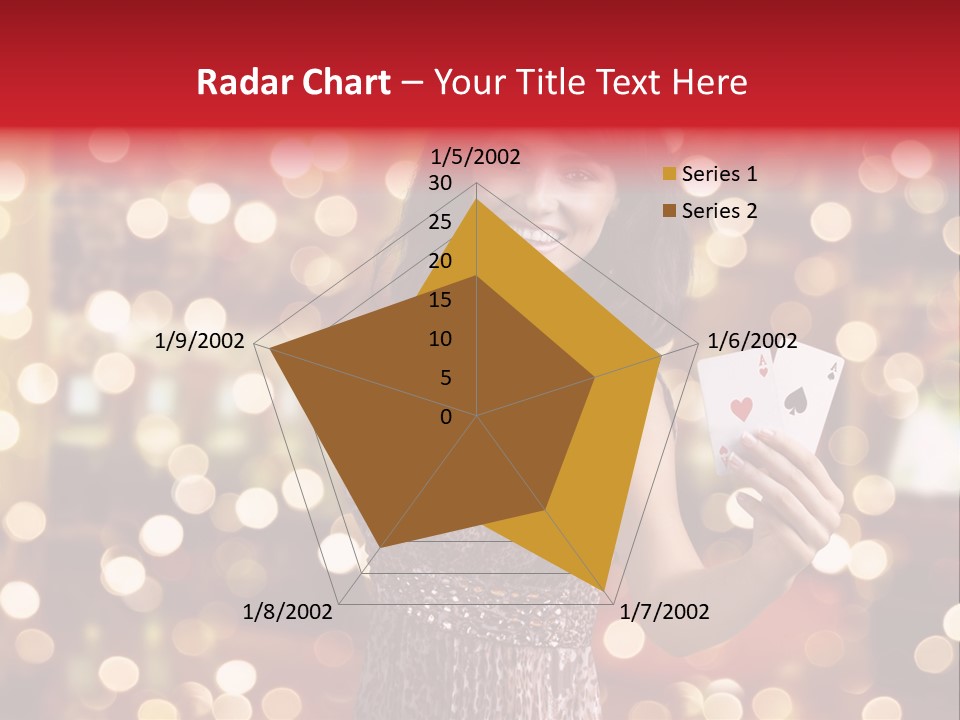 Royal Red Lady PowerPoint Template