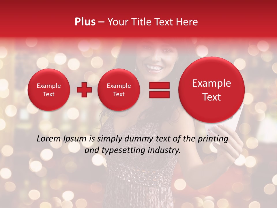 Royal Red Lady PowerPoint Template