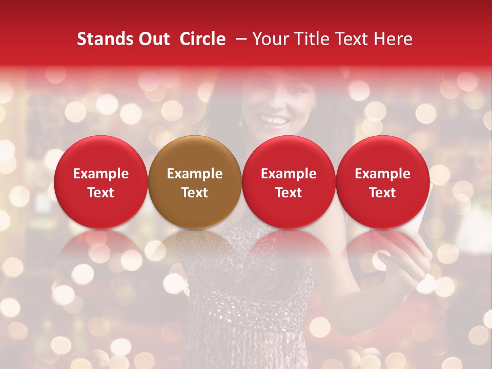 Royal Red Lady PowerPoint Template