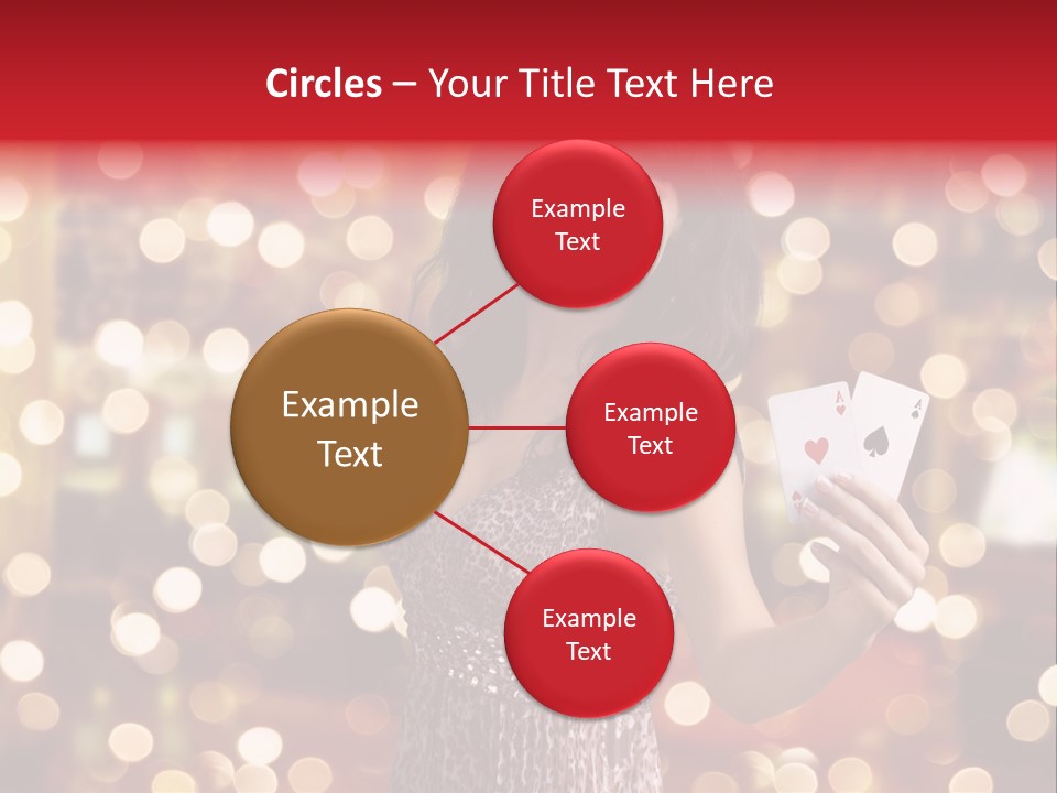 Royal Red Lady PowerPoint Template