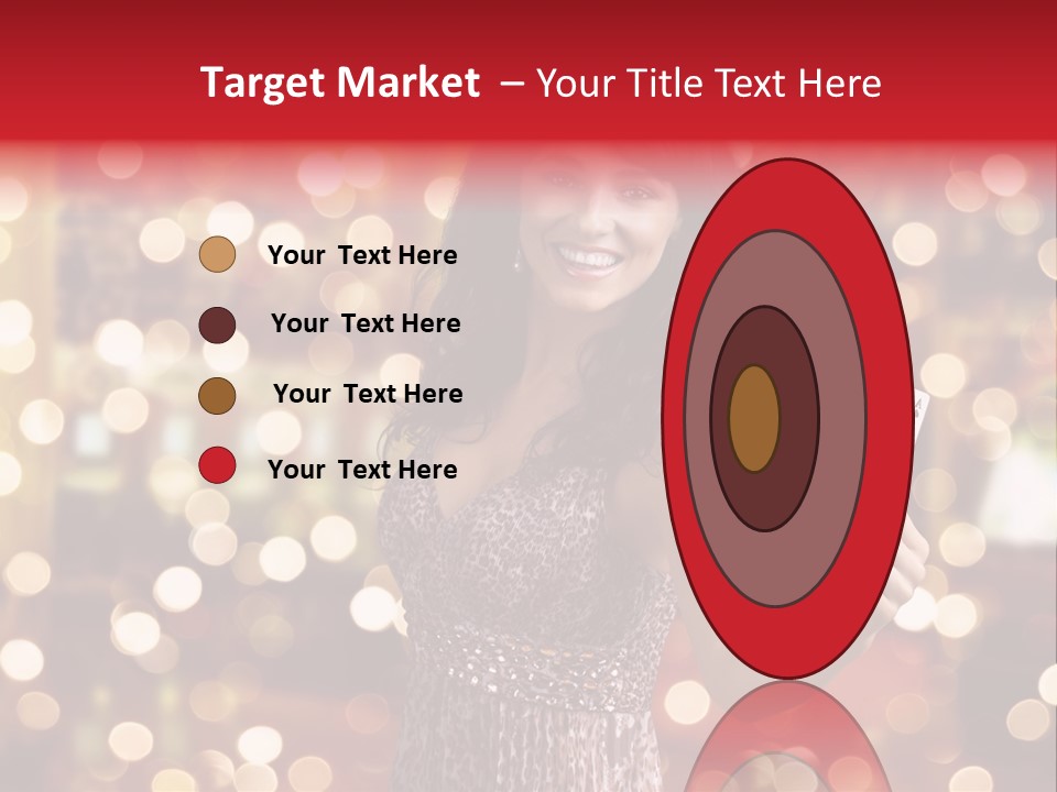 Royal Red Lady PowerPoint Template