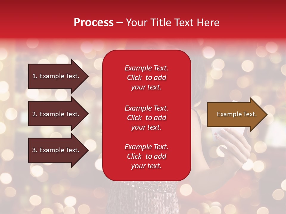 Royal Red Lady PowerPoint Template