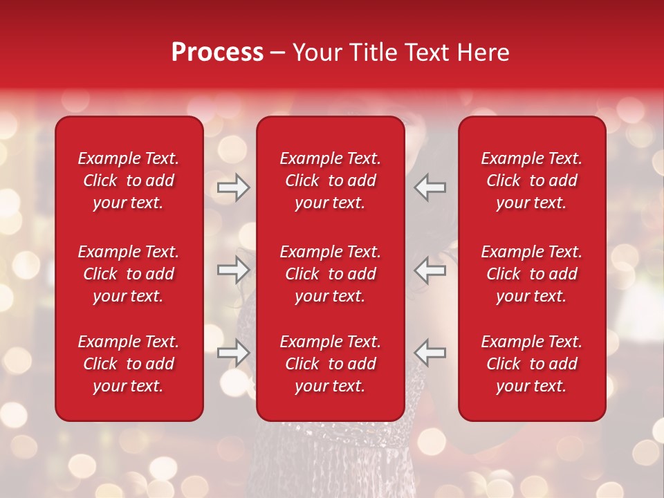 Royal Red Lady PowerPoint Template