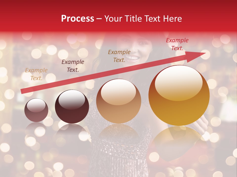 Royal Red Lady PowerPoint Template