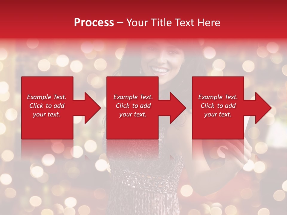 Royal Red Lady PowerPoint Template
