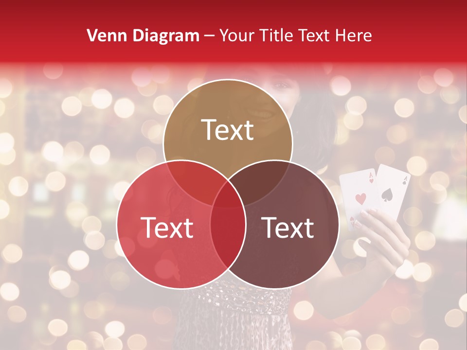 Royal Red Lady PowerPoint Template