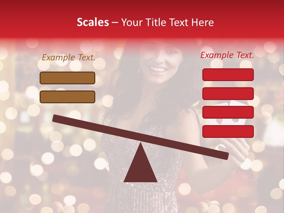 Royal Red Lady PowerPoint Template