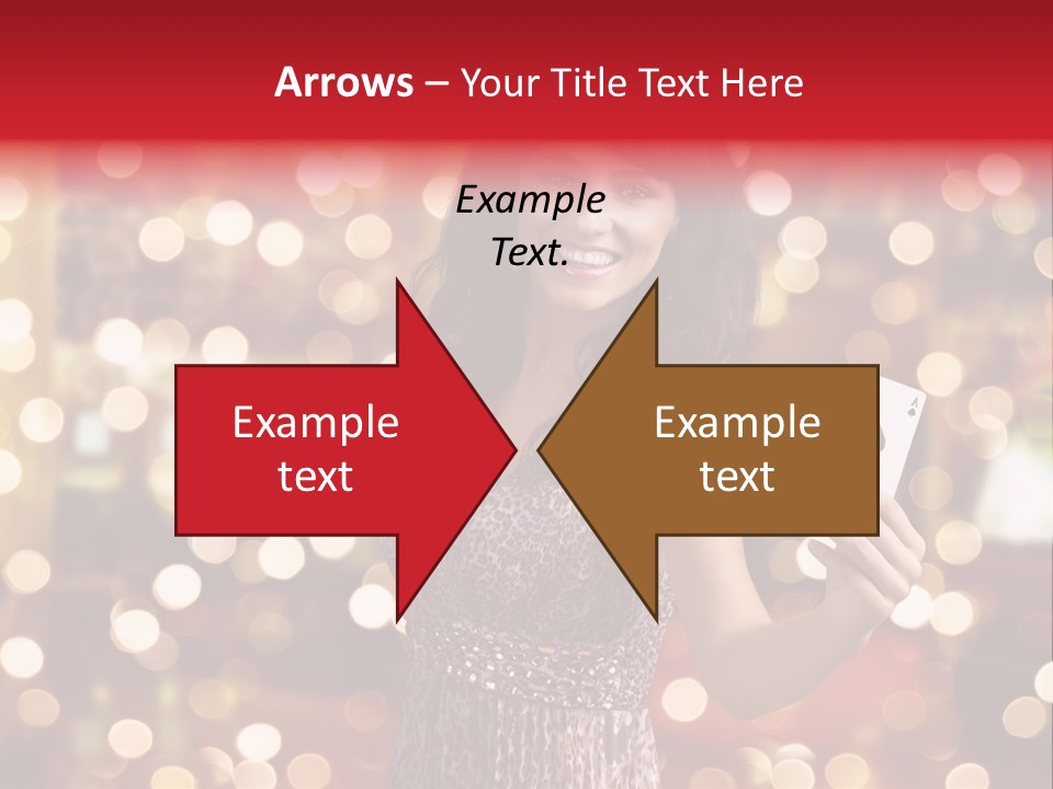 Royal Red Lady PowerPoint Template