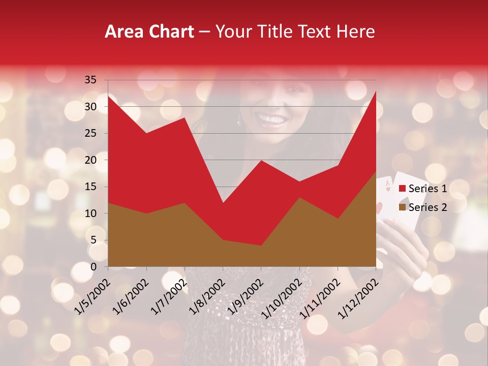 Royal Red Lady PowerPoint Template